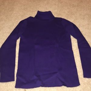 Purple turtleneck